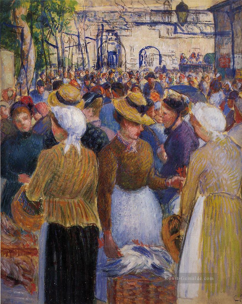 Geflügelmarkt in gisors 1889 Camille Pissarro Ölgemälde